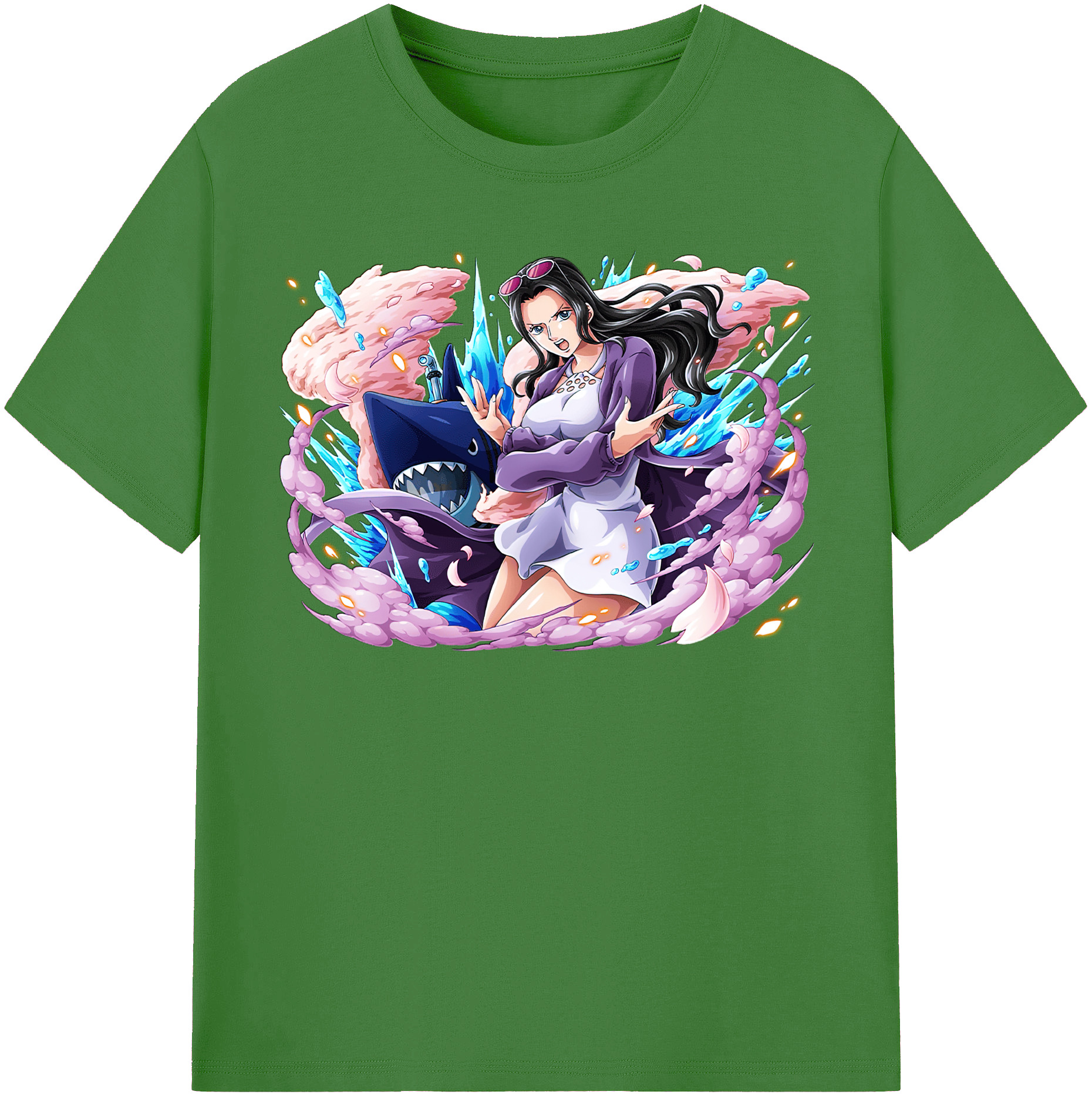 ワンピース ニコ・ロビン ONE PIECE Nico Robin レディースカジュアルプリントTシャツ（綿100％）